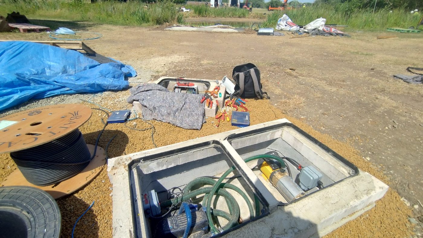 Remote pump, fountain and pool control cabinets