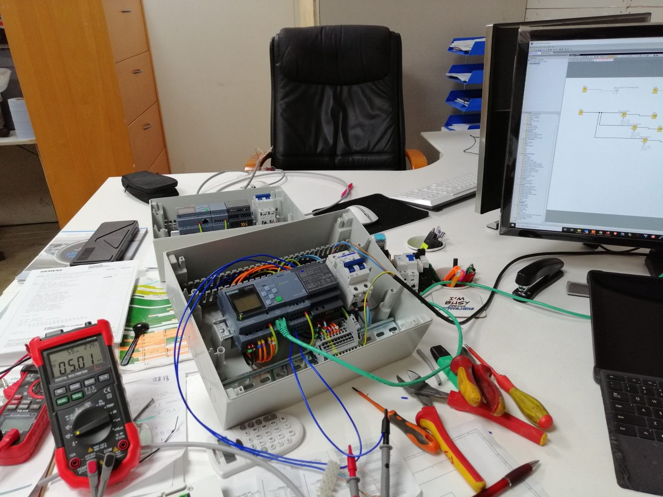 Siemens LOGO PLC bench testing