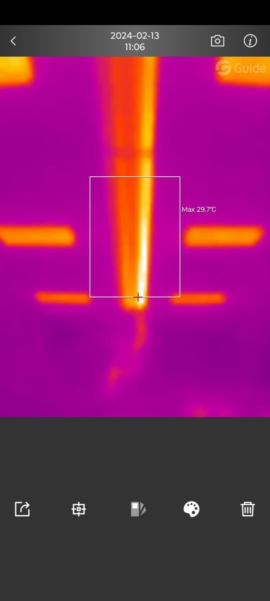 Electrical thermal imaging inspection example