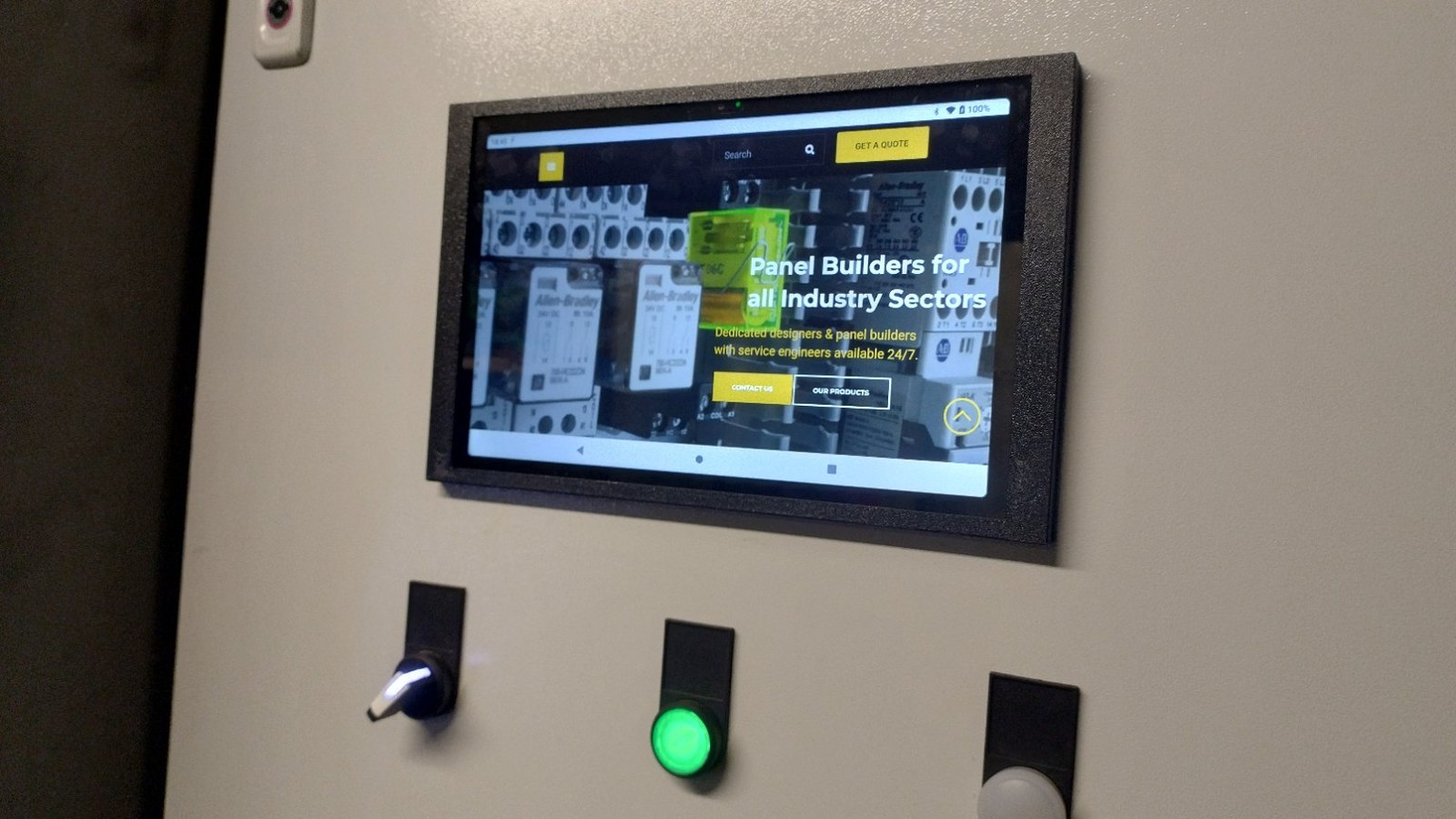 Remote-ready HMI and web-based support interface